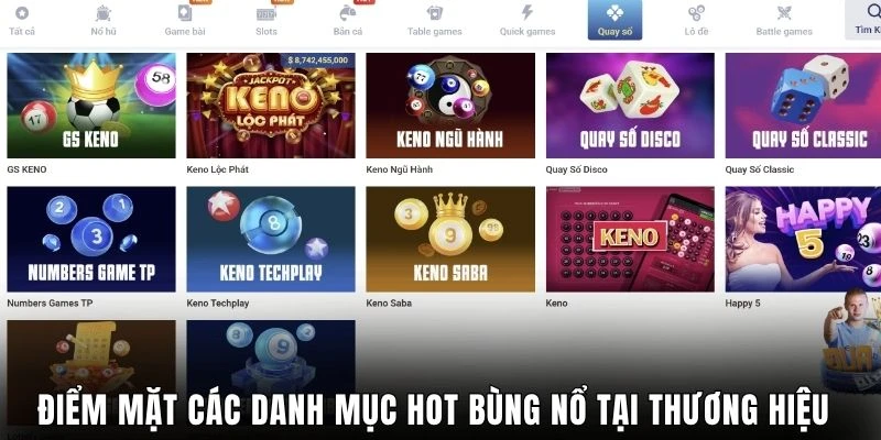 Điểm mặt các danh mục hot bùng nổ tại thương hiệu